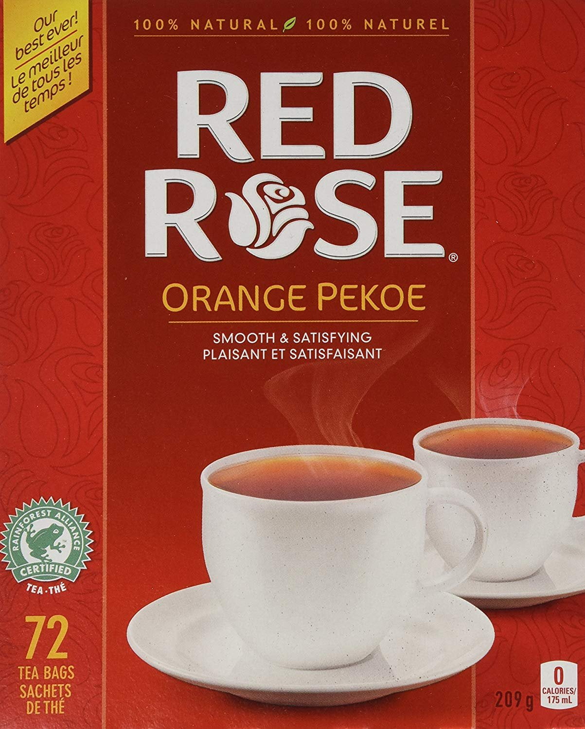 Canadian Red Rose Tea - 72 tea bags - Walmart.com