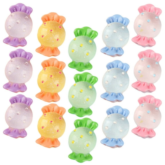 BESTYASH 20Pcs Assorted Color Faux Candy Decor Resin Model for Home Office Bar Coffee House Display