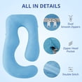 thumbnail image 4 of Funda para Almohada de Embarazo Sasttie Cooling 145 cm, 4 of 9