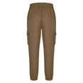 thumbnail image 5 of YLSDY Men's Spring and Winter Trousers Casual Sports Work Hiking Going Out Pants Lounge Slim Fit Leg Slim Trousers Pants Brown 4, 5 of 6