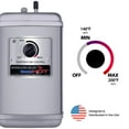 thumbnail image 3 of Ready Hot Distributeur Compact d'Eau Chaude Instantanée, Réservoir Mural à Contrôle de Température Réglable, Réservoir Seulement Sans Robinet, Réservoir en Acier Inoxydable 40-RH-150-SS, 3 of 4