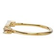 thumbnail image 3 of Pre-Owned Fendi Logo Ring #M Gold Plated Crystal Women's FENDI (Fair), 3 of 8