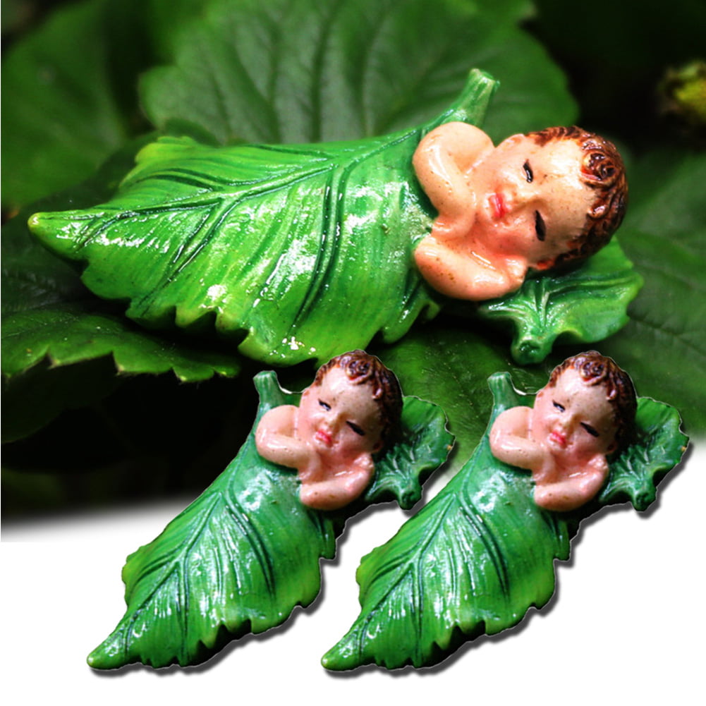 Miniature Dollhouse Girl Figurine Fairy Garden Ornament Plant Pots Bonsai Decor