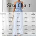 thumbnail image 3 of DORKASM Basic Jumpsuit Casual Waist Button Tie Jumpsuit For Women Blue M, 3 of 5