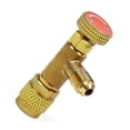 thumbnail image 3 of R410a Air Conditioning Refrigerant Valve Adapter, 1/4" Sae Male To 5/16" Sae Female Charging Hose Flow Control Valves, 3 of 5