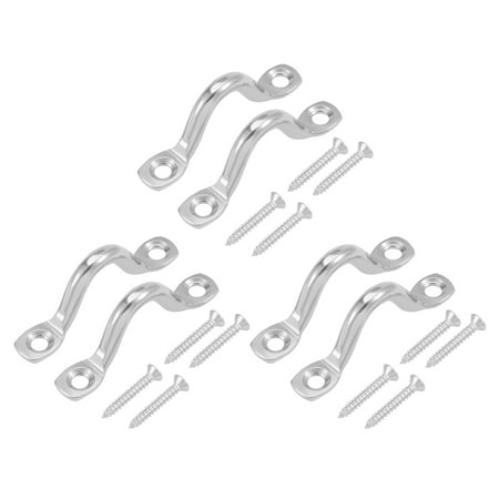 Tie Down Loops - 316 Stainless Steel 5mm Thick Humpback Shape Loop Tie Down Kayak Deck Loops 6pcs