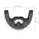 thumbnail image 3 of KAKOWELY 1 Juego de Bigotes Postizos para Halloween, Barba Falsa Esponjosa, Kit de Bigote y Cejas para Cosplay, Accesorio para Cosplay, 3 of 4
