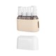 thumbnail image 1 of Botellas de viaje Salvador contenedor de artículos de tocador reutilizable 4 piezas beige, 1 of 10