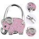 thumbnail image 4 of EeaseMX Gancho para bolso plegable de mesa con diseño de elefante y diamantes de imitación (rosa), 4 of 7