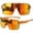 Orange, variant on Running and Baseball Sport Sunglasses for Men and Women, UV400 Protection - Black