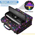 thumbnail image 6 of Zipper Binder with Shoulder Strap 2 inch 3 Ring Waterproof File Folder Organizer Bag 500 Sheet Rainbow Mushrooms, 6 of 8