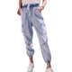 thumbnail image 2 of LONGYIDA Pantalones deportivos de mezclilla para mujer, cintura alta, elásticos, de tiro alto, sin cierre, 2 of 3