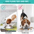 thumbnail image 4 of Boho Retro Floral Pet Feeding Mat-Absorbent Pet Placemat for Food and Water Bowl, with Waterproof Rubber Backing, Quick Dry Water Dispenser Mat for Dog and Cat (16"x24"), 4 of 7
