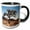 Black/White, variant on 3drose, Joshua Tree National Park, Joshua Tree, 11oz Two-tone Black Mug