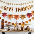 thumbnail image 3 of Fall Decor Gnomes Plush Thanksgiving Decorations, Set of 2 Orange Autumn Table Ornaments Harvest Festival Sunflower Doll Gnome Elf Fall Decorations for Home Farmhouse Gifts, 3 of 8
