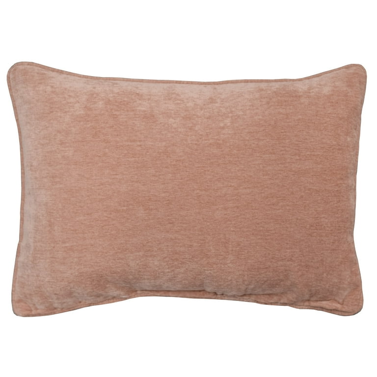 Velvet Solid Decorative Pillow Cover 2-Pack Set, Lush Decor