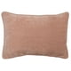 Mainstays Decorative Throw Pillow, Texture Chenille, Oblong, Coral, 14 ...