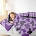 thumbnail image 4 of Homewish Abstarct Camo Camouflage Queen Comforter Set,Country Mallard Bedding Sets,Purple Black Bedding Comforter Set For Kids,Breathable Home Decor Reversible,3 Pieces, 4 of 8