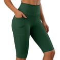 thumbnail image 2 of Xdegoge High Waisted Biker Shorts with Side Pockets for Women Tummy Control Yoga Shorts for Women Workout Gym Athletic Running Compression Spandex Activewear, 2 of 5
