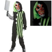 Seasonal Visions Light-Up Killer Clown Halloween Costume for Children, Large, Includes Mask and Robe