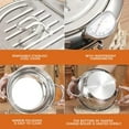 thumbnail image 5 of Daolelai Stainless Steel Frying Pan, 5 of 8