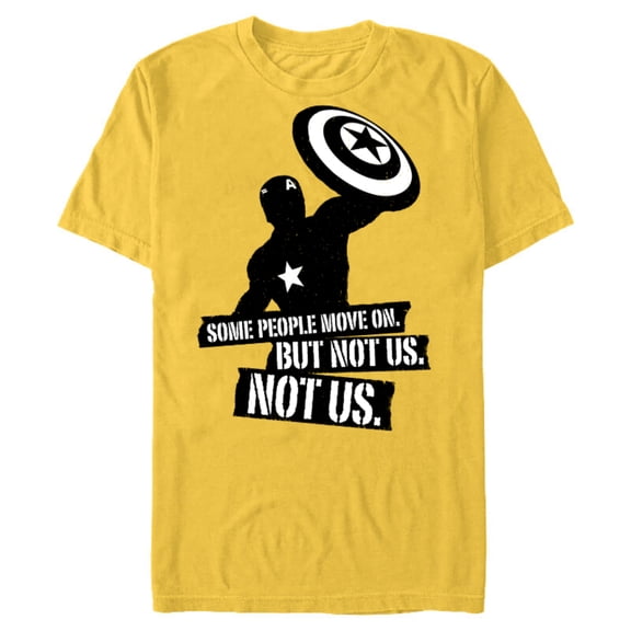 Marvel Avengers: Endgame Captain America Not Us - Short Sleeve Blended T-Shirt for Adults - Customized-Yellow
