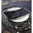thumbnail image 4 of Set of 6 Black Traditional Square Party Napkins 20", 4 of 8