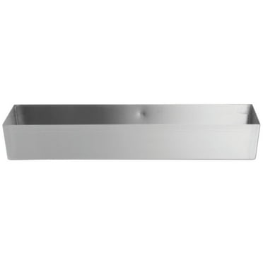 HUBERT® Food Merchandsing Pans with Tapered Corners Stainless Steel Deli Display Pan - 20" L x 6" W x 3" D