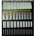 thumbnail image 2 of 500pcs French Square Half cover Square Nail Tips Artificial False Fake Nail Tips Jargod, 2 of 3