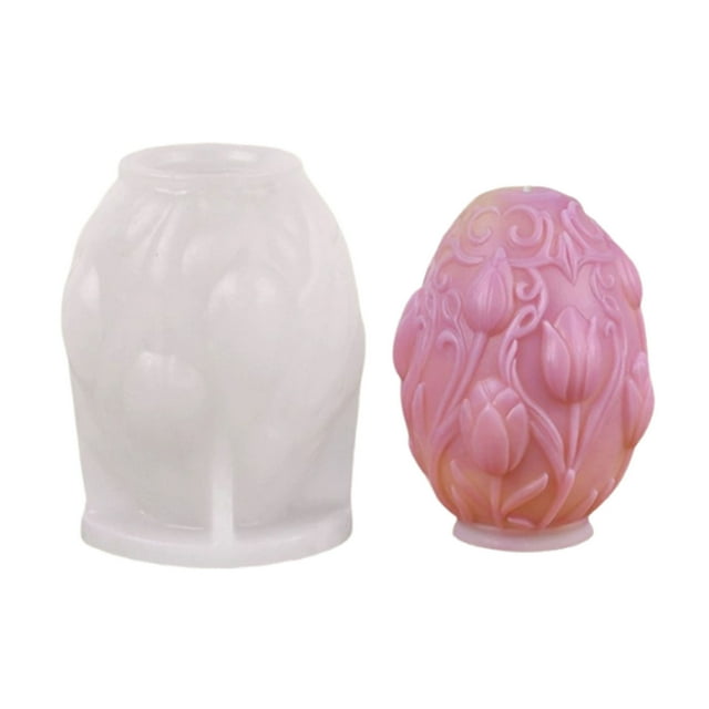 Moldes de Vela Molde de Vela Rosa Tulipán de Silicona