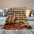 thumbnail image 2 of Orinice Starfish Sandy Beach Warm Lightweight Blanket Soft Fleece Blankets All Seasons Decor Cow Gifts Blanket 60x80in, 2 of 6