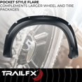 thumbnail image 3 of TrailFX Fender Flare TFC3005S TFX Fender Flares; Pocket Style; Extended Tire Coverage; Black Smooth Paintable Finish; Injected Polypropylene, 3 of 7