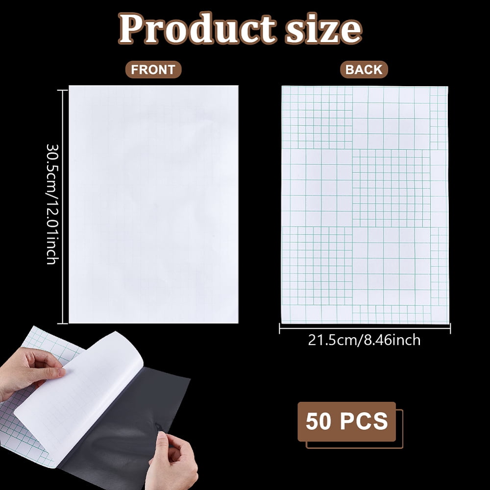 50 Pcs Cold Laminating Film Sheet 12 x 8.45 Inch A4 Self-Adhesive Laminating Pouches Clear PVC Holographic Protective Film