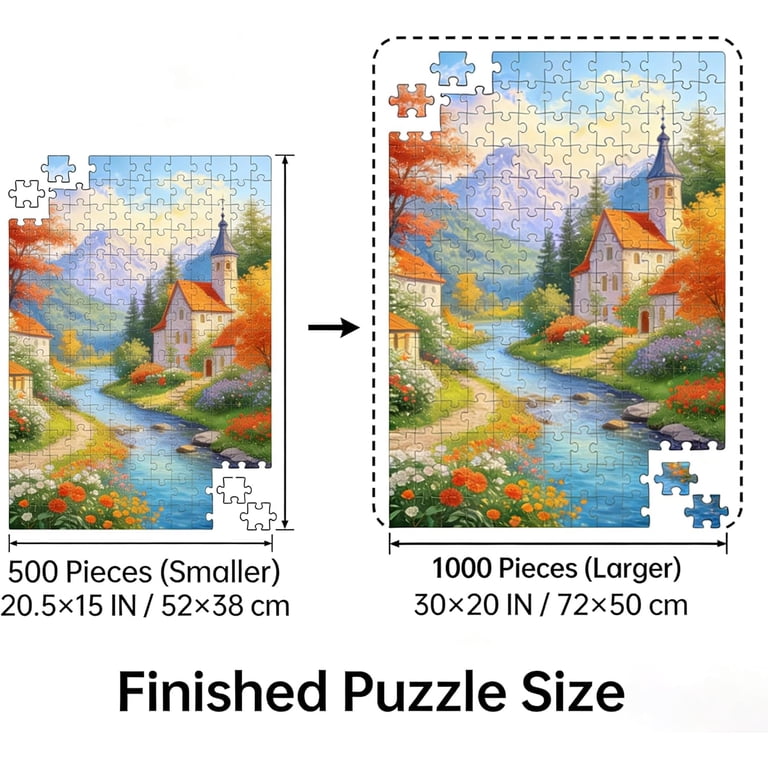 500 Piece Cave Dawn Puzzle for Adults – Scenic Landscape