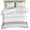 Gray, variant on 3 Piece Sage Green Stripe Duvet Cover Set Queen Size,Microfiber Comforter/Quilt Cover with Corner Ties and 2 Pillowcases,Modern Rustic Horizontal Green Striped All Season Bedding with Zipper Closure