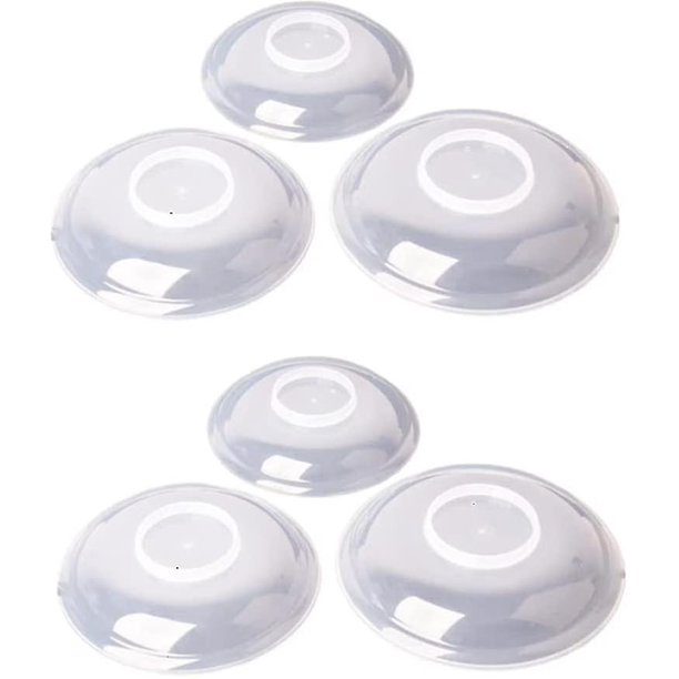 Tapa de comida para microondas, resistente al calor, cubierta de comida para microondas, caja de comida, tapa de plato, protector contra salpicaduras, 6 uds.