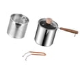 thumbnail image 3 of Freing Pot Freidora profunda Suministros de cocina Práctica Media de leche Multifunción con tapa Home Mini Saute Pan utensilios de cocina Estilo B, 3 of 8