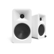 Kanto ORA4MW Pro Audio Bluetooth Desktop Speakers with a Kanto SUB8VMB Sealed Powered 8 Subwoofer and Kanto S6W Angled Desktop Speaker Stands for Large Speakers (2024)