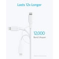 thumbnail image 5 of Anker 6ft USB Type C Fast Charging Cable Data Sync Lightning Charger Cable [White], 5 of 7