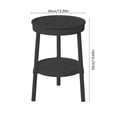 thumbnail image 4 of Modern Side Table, Multifunctional Coffee Table with Drawer and Storage Shelf, Plastic Bedside Table for Living Room and Bedroom, Portable Study Desk for Home Office and Small Space, 4 of 6