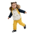 thumbnail image 3 of lnmuld Two Piece Girls Boys Outfits Insulated Winter Snowsuit for Girls Ski Bibs with Jacket Cold Weather Play Outerwear Size:2-3 Years, 3 of 6