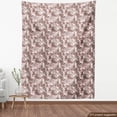 thumbnail image 4 of Ambesonne Hawaiian Fabric by the Yard Upholstery, Vintage Pastel Flora Bloom, 3 Yards, Coral Blush Warm Taupe, 4 of 5