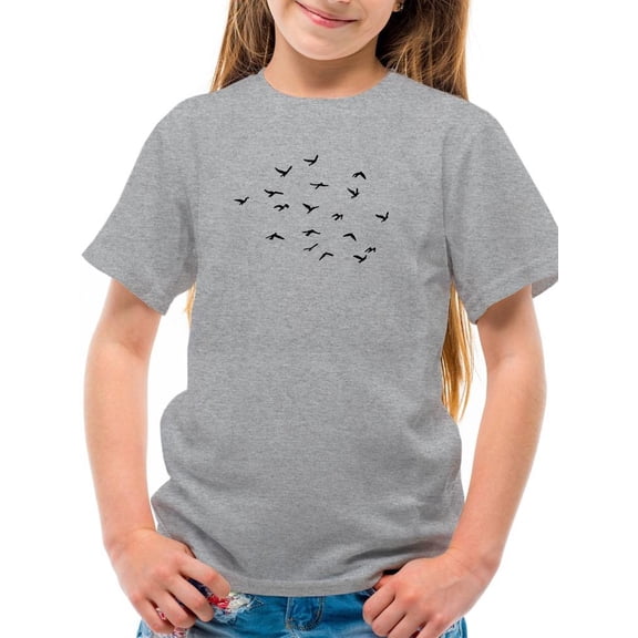 A Flock Of Flying Birds.  T-Shirt Juniors -Image by Shutterstock,  x-Small