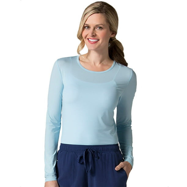 Maevn Maevn Uniforms Women's Long Sleeve Antimicrobial Solid