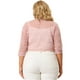 thumbnail image 5 of Cárdigan de encogimiento de hombros de talgrande pamujer, mangas 3/4, chaquetas de bolero de corte frontal con lazo de encaje floral Ro2X, 5 of 7