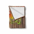 thumbnail image 2 of Ethnic Soft Flannel Fleece Throw Blanket, Folkloric Image with Traditional Russian Dols and Floral Bird Ornament on Wooden, Cozy Plush for Indoor and Outdoor Use, 50" x 70", Multicolor, by Ambesonne, 2 of 6
