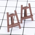 thumbnail image 5 of FUEENIRVA Miniature Easel Figurines Simulated Easel Toys Synthetic Material 2 Pcs Gallery Decoration, 5 of 8