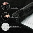 thumbnail image 2 of Fluffy Area Rug- Shag Area Rug for Living Room, Shaggy Large Indoor Thick Living Room Carpet with Non-Slip Backing, Soft Plush Fuzzy Carpet for Bedroom,5x8,Black, 2 of 14