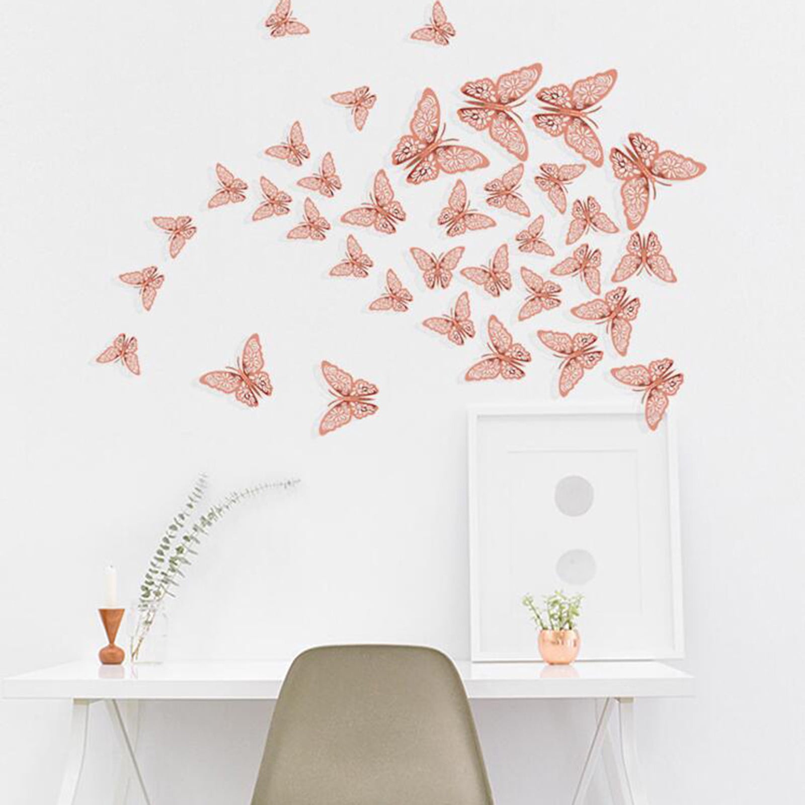 Download Egmy 12pcs Butterfly Decal Wall Stickers Home Decorations 3d Butterfly Rainbow Walmart Com Walmart Com