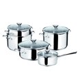 thumbnail image 1 of Lagostina Cook and Strain 9 piece Stainless Steel Cookware Set, Induction Safe, 1 of 9